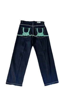 Vintage Y2K Evolution In The Design Baggy Skate Blue Jeans 36X32